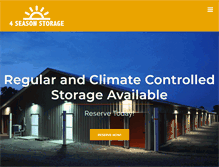 Tablet Screenshot of 4-seasonstorage.com